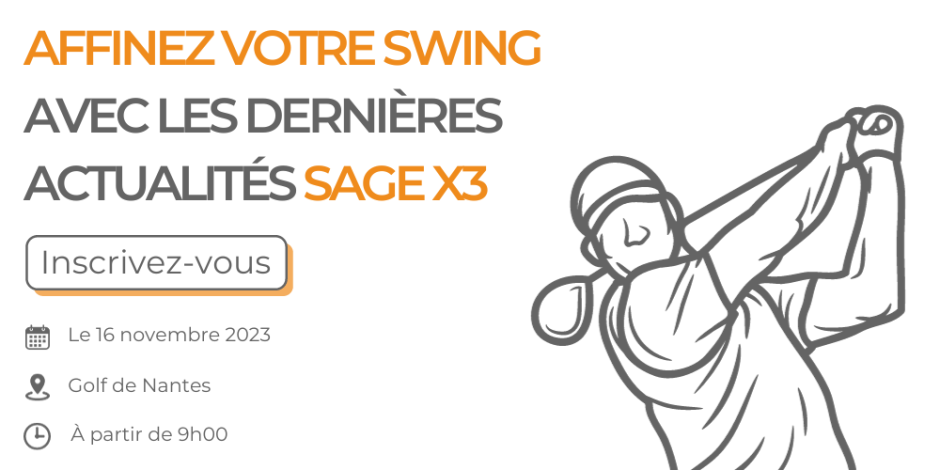 Visuel Event Sage X3 Golf de Nantes